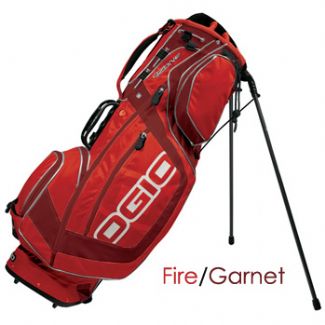 OZONE GOLF CARRY STAND BAG 2008 FIRE/GARNET