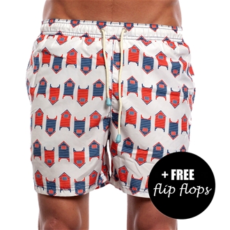 Oiler and Boiler Beach Hut Swim Shorts