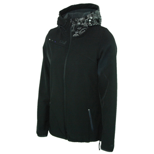 Ladies ONeill Akane Hyperfleece Jacket. Black