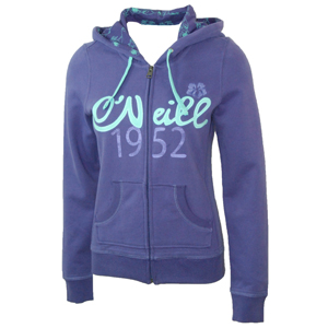 Ladies ONeill Spinel Full Zip Hoody. Aster Purple