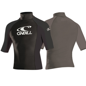 Mens ONeill Skins SS Turtleneck Rashguard. Black