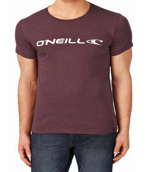 Mens ONeill Lm Melange Logo T-shirt - Brick Red