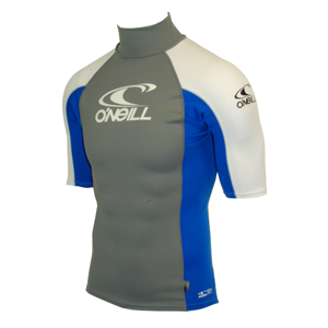 Mens ONeill Skin SS Turtleneck Rashguard. Met