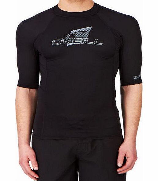 Mens ONeill Skins Short Sleeve Crew Rash Vest