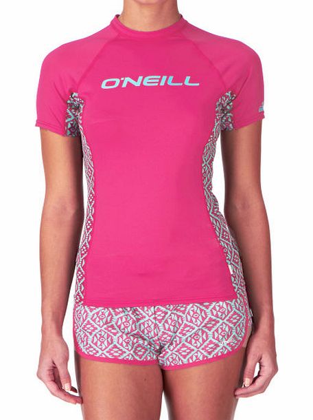 Womens ONeill Pw Away Skins Rash Vest - Purple