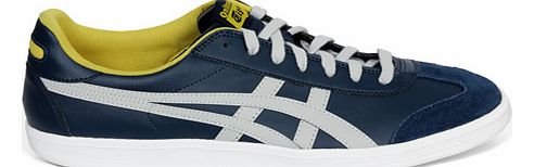 Tokuten Navy/Grey Leather Trainers