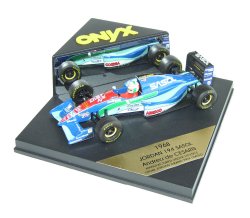 1:43 Scale Jordan 194 Sasol (Black Air Box) - Andrea De Cesaris