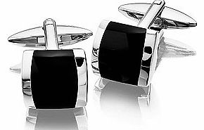 Square Curved Cufflinks - 015312