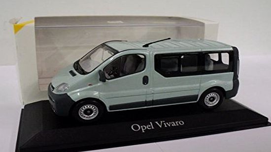 Opel: Minichamps Opel Vivaro Bus Green 1:43 Diecast Model Car Made by Minichamps Genuine Opel Collectors Model. Not suitable for children under 14 years