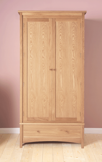 2 Door Wardrobe - 1 Drawer