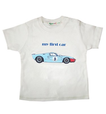 Organic Cotton My First Car Baby T-Shirt