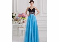 Organza Satin Floor-length Strapless