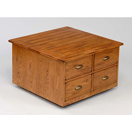 Maryland Oak Storage Coffee Table