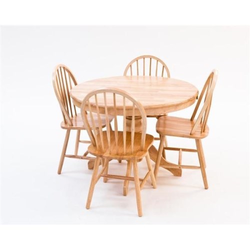 Origin Red York Round Dining Set in Natural