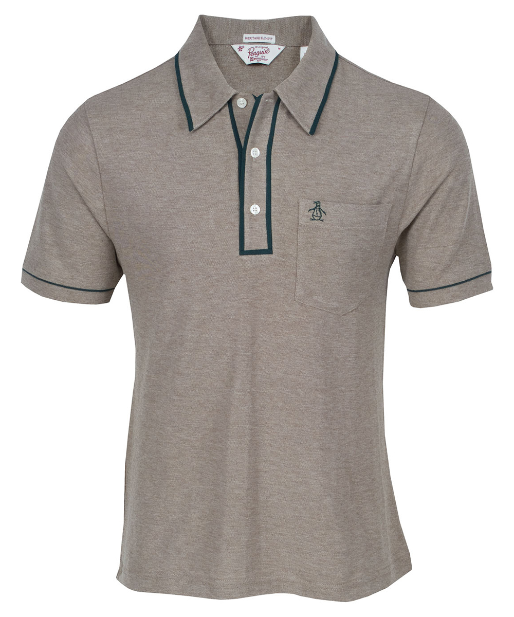 Earl Polo Shirt Pine Bark Heather