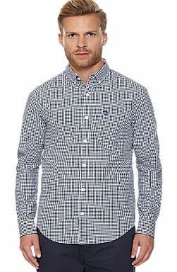 Gingham Check Shirt, Dark