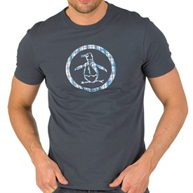 Mens Circle Plaid T-Shirt