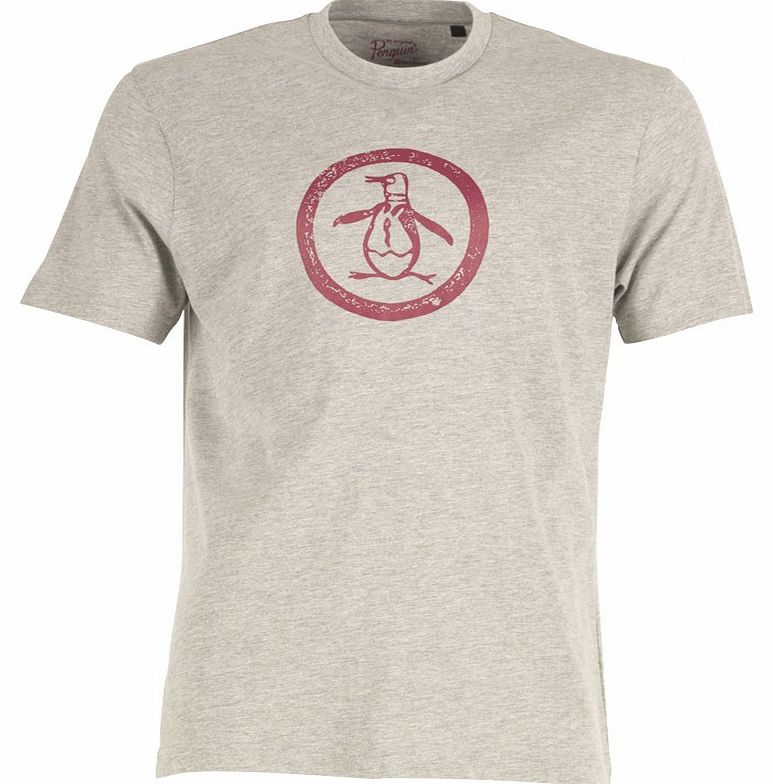 Mens Circle T-Shirt Rain Heather