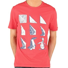 Mens Ringer T-Shirt Geranium