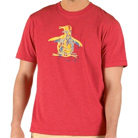 Mens Shadow Bird T-Shirt Poppy