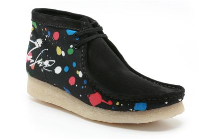 Wallabee Boot Black/Multi