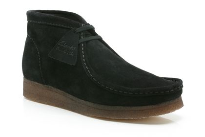 Wallabee Boot Black Suede