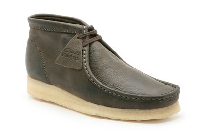 Wallabee Boot Dark Green Leather