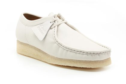 Wallabee White Leather