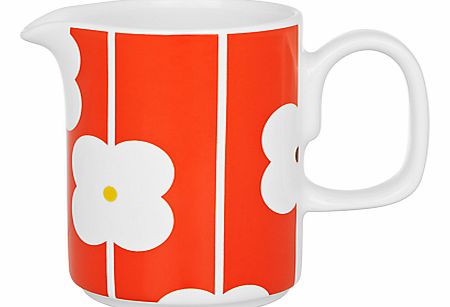 Abacus Flowers Milk Jug, Red, 0.35L