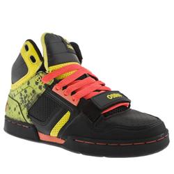 Male Tranzor Leather Upper ?40 plus in Black and Orange