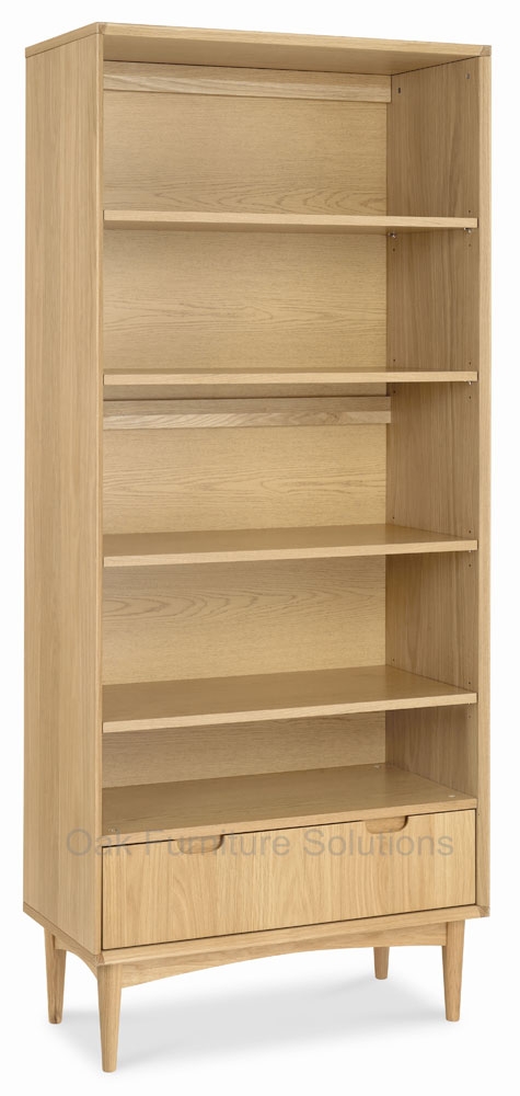 Oslo Oak Wide Bookcase