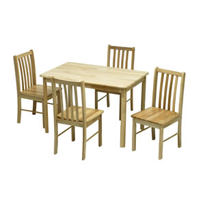 Hevea Dining Set 5 Piece