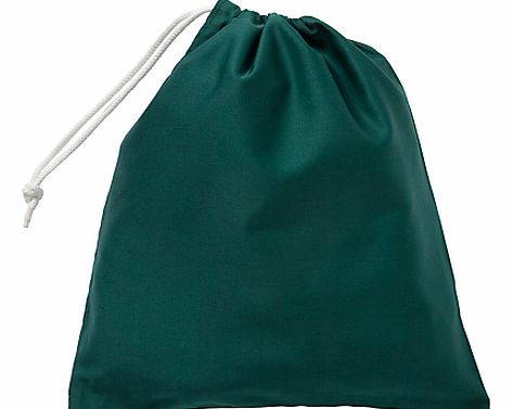 School Drawstring Shoe Bag, Bottle Green