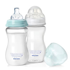 Tommee Tippee Feeding Bottle Wide Neck 260ml x 2