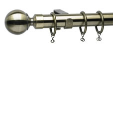 Wilko Curtain Pole Antique Brass Effect 28mmx150cm