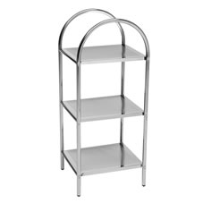 Wilko Free Standing Shelf 3 Tier Chrome