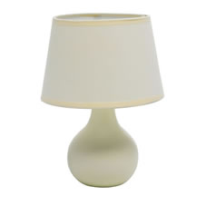 Wilko Mini Luna Table Lamp Complete Cream