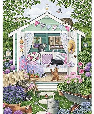 - Summer Garden Cats 1000 Piece Jigsaw Puzzle