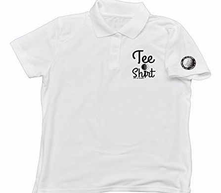 TEE SHIRT - OUT OF BOUNDS (S - WHITE) MENS NEW PREMIUM GOLF POLO SHIRT - golfing golfer slogan clothing joke novelty vintage retro shirt top mens boy men tees tee t bag clubs fashion urban cool geek f