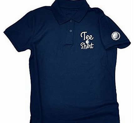 TEE SHIRT - OUT OF BOUNDS (XXL - OXFORD NAVY) MENS NEW PREMIUM GOLF POLO SHIRT - golfing golfer slogan clothing joke novelty vintage retro shirt top mens boy men tees tee t bag clubs fashion urban coo