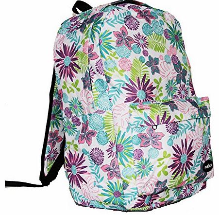 Outback Ladies Womens Girls FLOWERS Backpack Rucksack College Student School Travel Bag