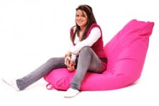 Banana Lounger - Shocking Pink Bean Bag