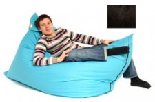 Big Boy Lounger - Black Bean Bag