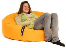 Outdoor Bean Bag Giant Puk - Burnt Orange Bean Bag