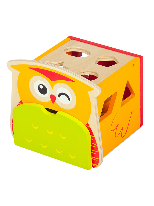 Leomark Wooden Owl Shape Sorter