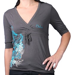 Oxbow Tole V-Neck Top Black Ink