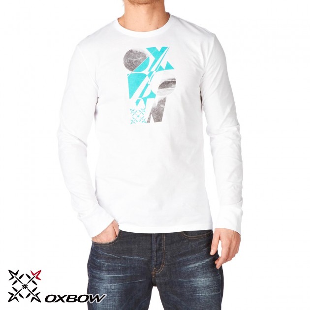 Mens Oxbow Long Sleeve T-Shirt - White