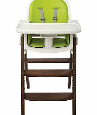 Sprout Highchair-Green/Walnut