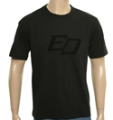 Black T-Shirt with Printed Logo