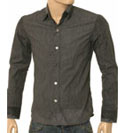 Dark Grey With Black Print Long Sleeve Shirt